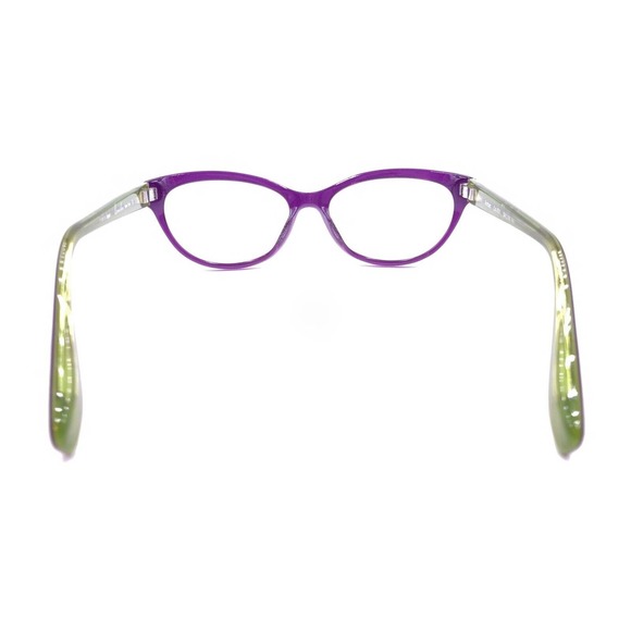 Lerocher New York Amber 831 Purple Green Black Eyeglasses Frames 54-16 140 Japan - Picture 5 of 12